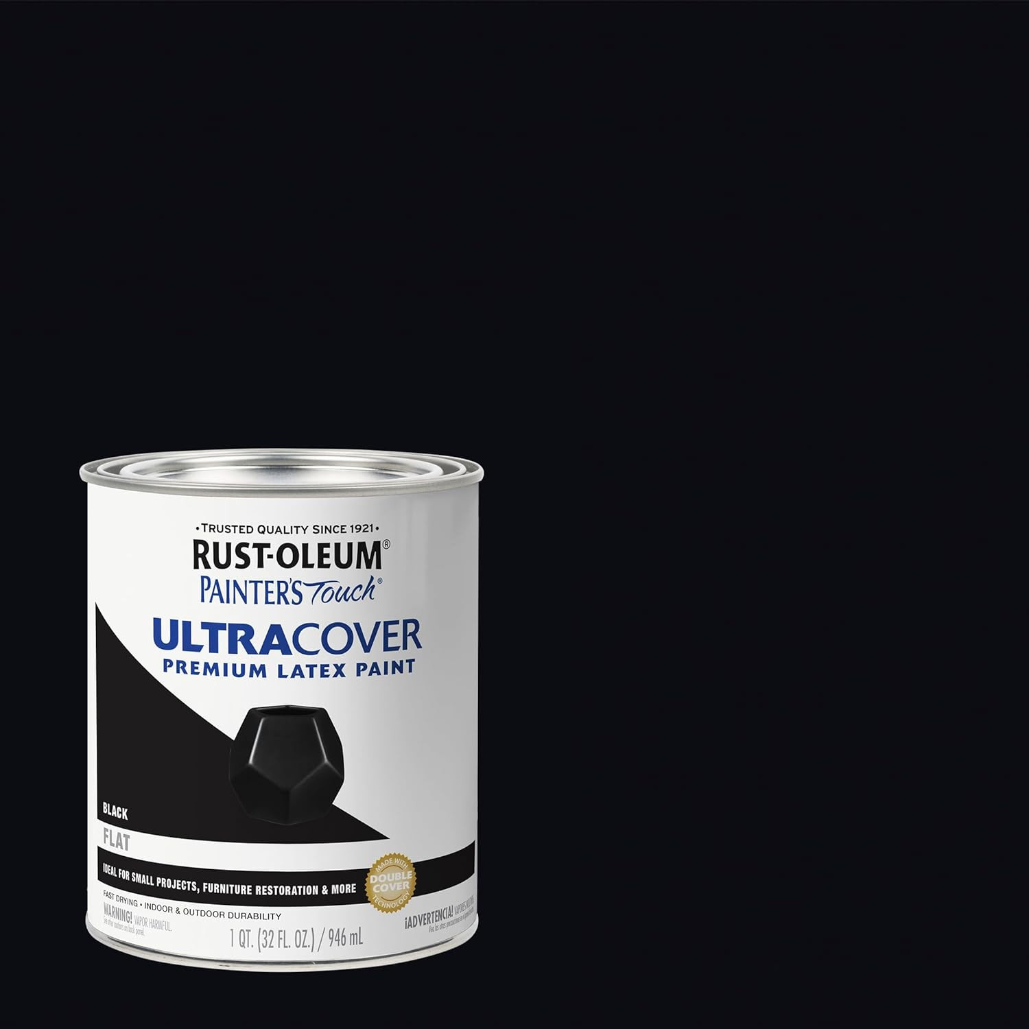 Rust-Oleum Painter’S Touch Latex Brush-On Paint, Flat Black | Interior/Exterior