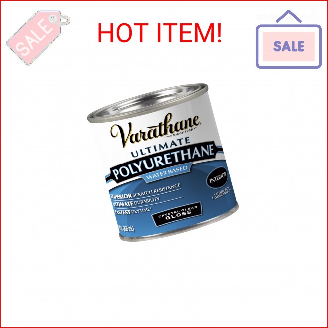 Varathane Water-Based Crystal-Clear Ultimate Polyurethane | Interior Wood Protec