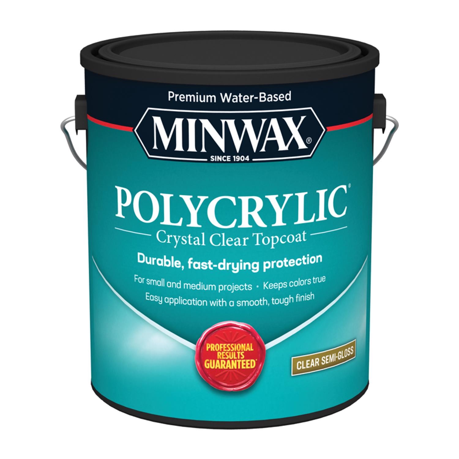 Minwax 14444000 Crystal Clear Liquid Protective Finish Paint 1 gal. (Pack of 2)
