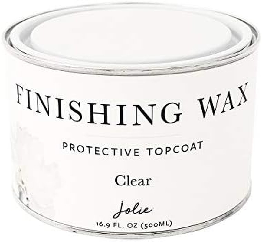 Clear Finishing Wax – Protective Topcoat for Chalk Style Furniture Paint, Raw or