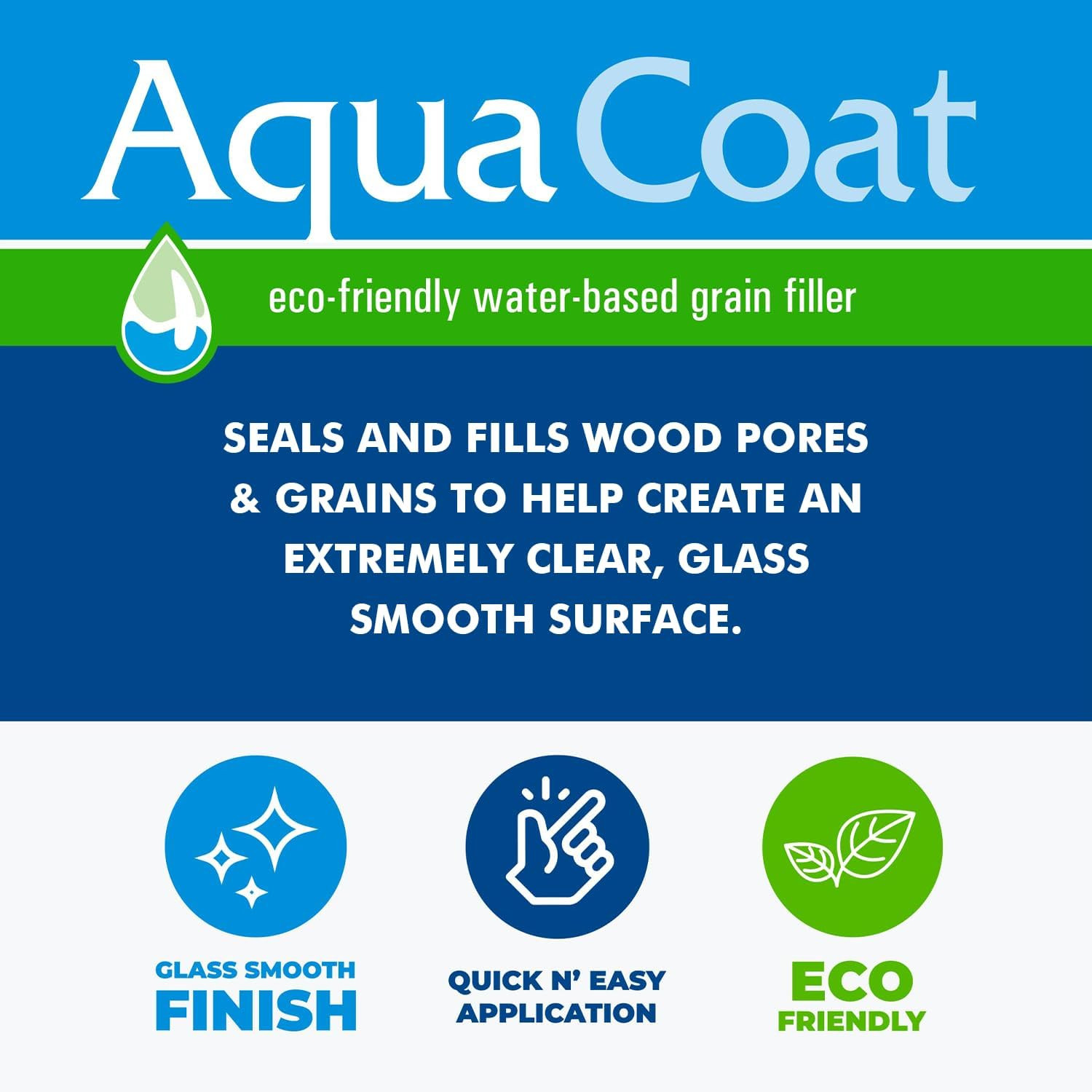 Aqua Coat New and Improved High Performance Eco-Friendly Water-Based Clear Wood