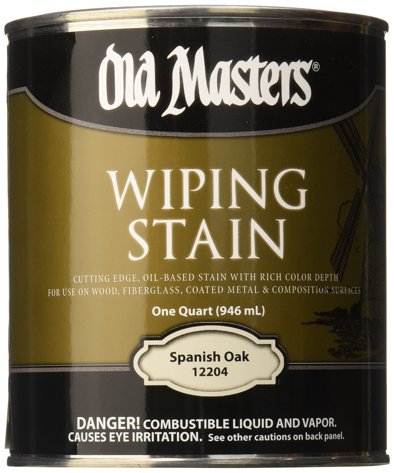 OLD MASTERS Spanish Oak 12204 WIP Stain 1 Quart 32 Fl Oz