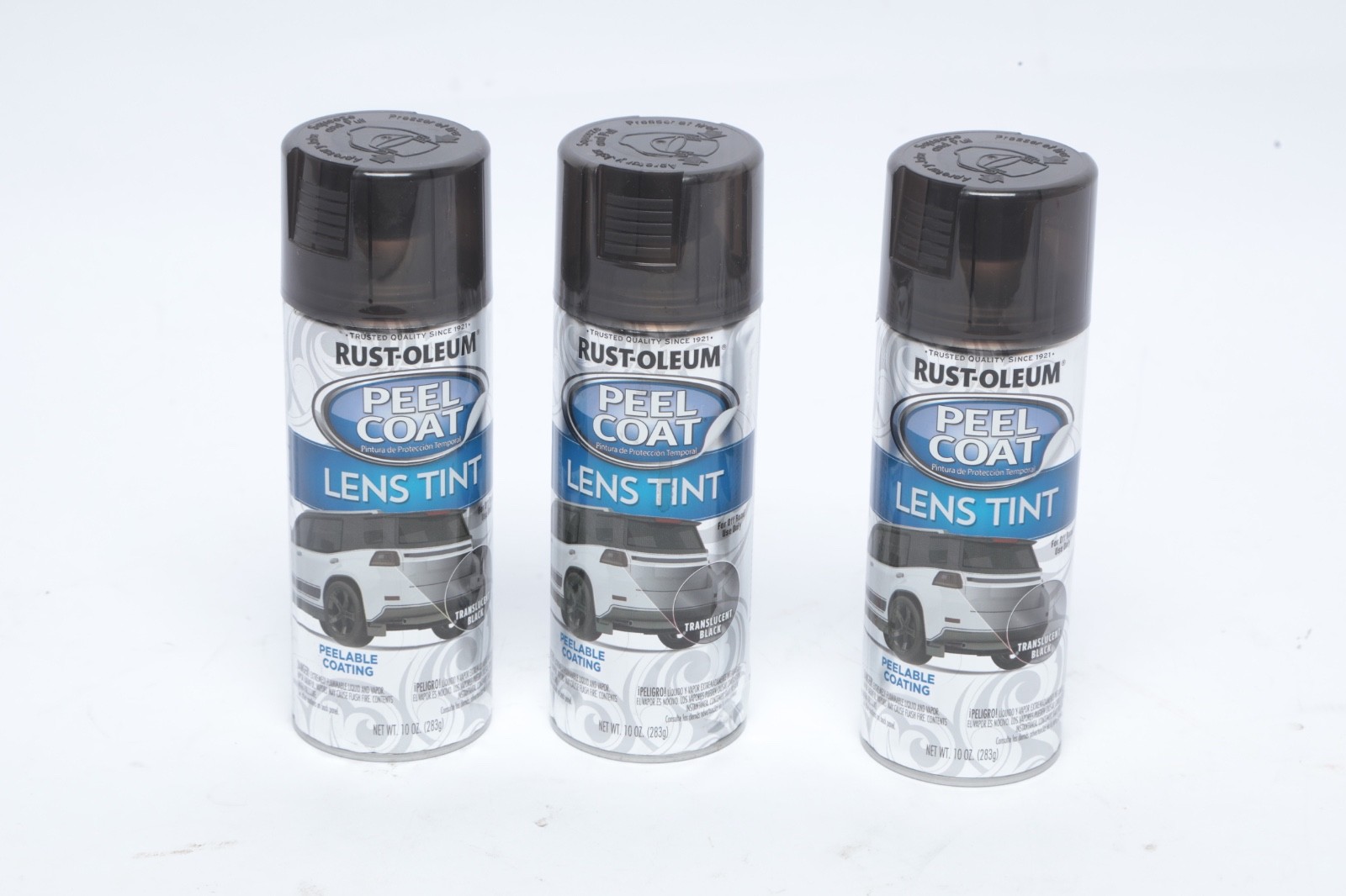 3 Rust-Oleum 297622 Automotive Peel Spray Coating 11 oz Translucent Black