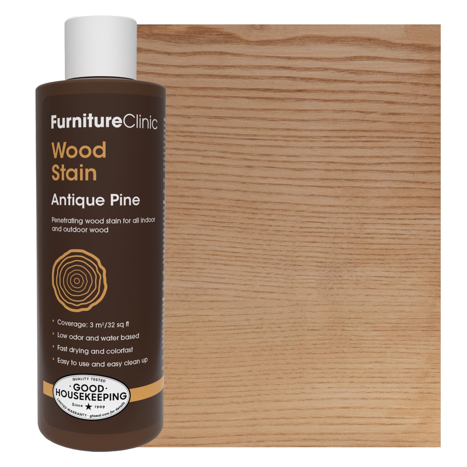Wood Stain | Antique Pine | Water Based | Fast Drying, Low Odor, & Non-Toxic …