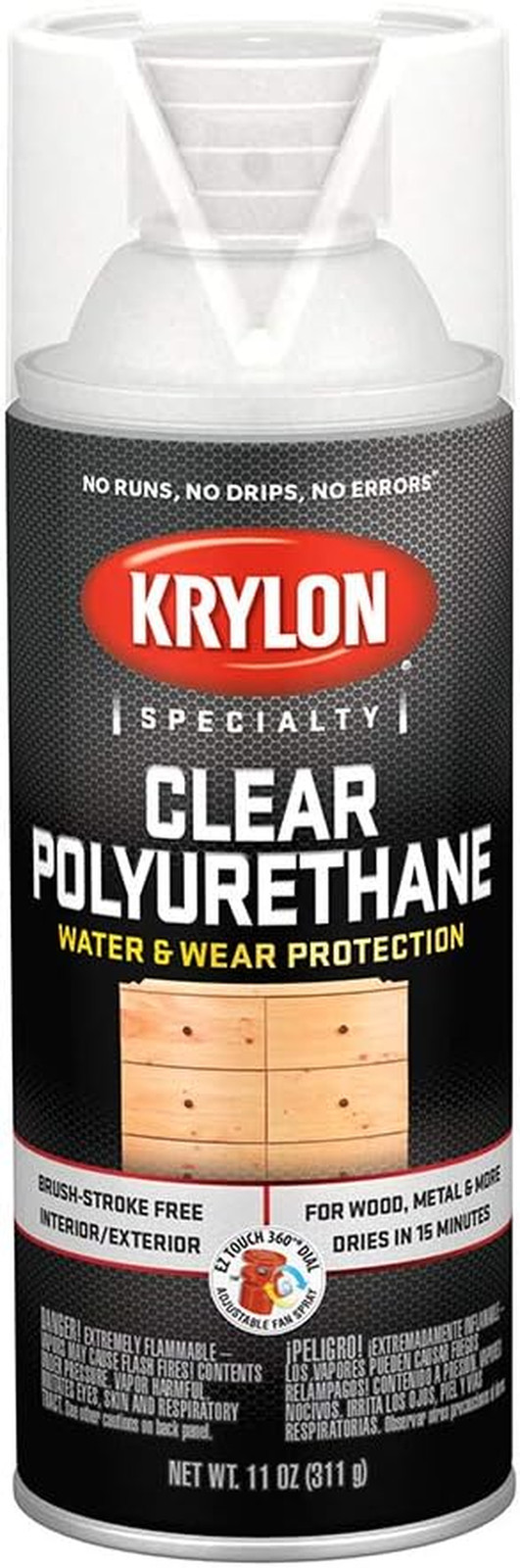 Recubrimiento Poliuretano Transparente Aerosol 11Oz Brillo Acabado Fino Spray