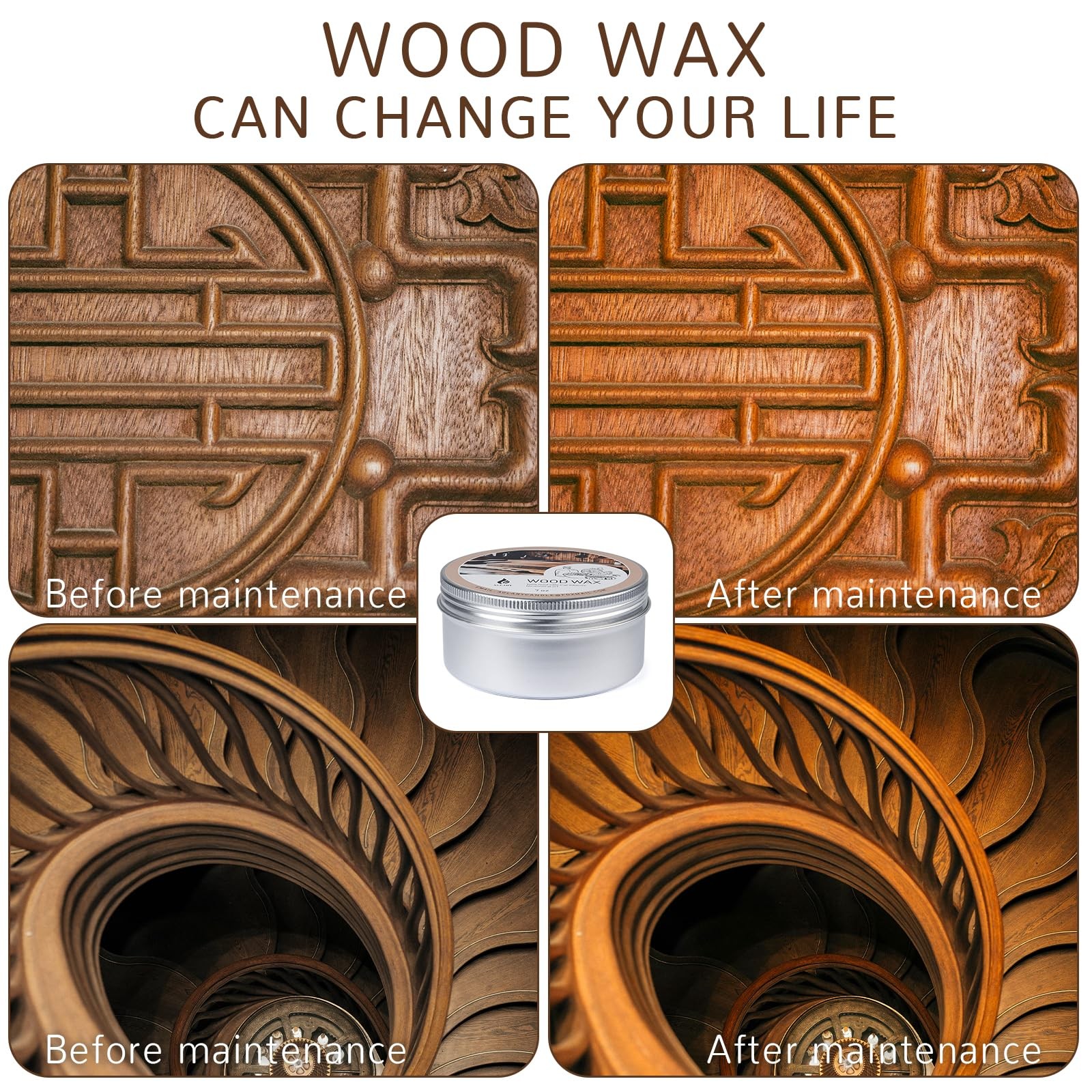 7oz Beeswax for Cutting Boards, Wood Butter Board Wax – Cream