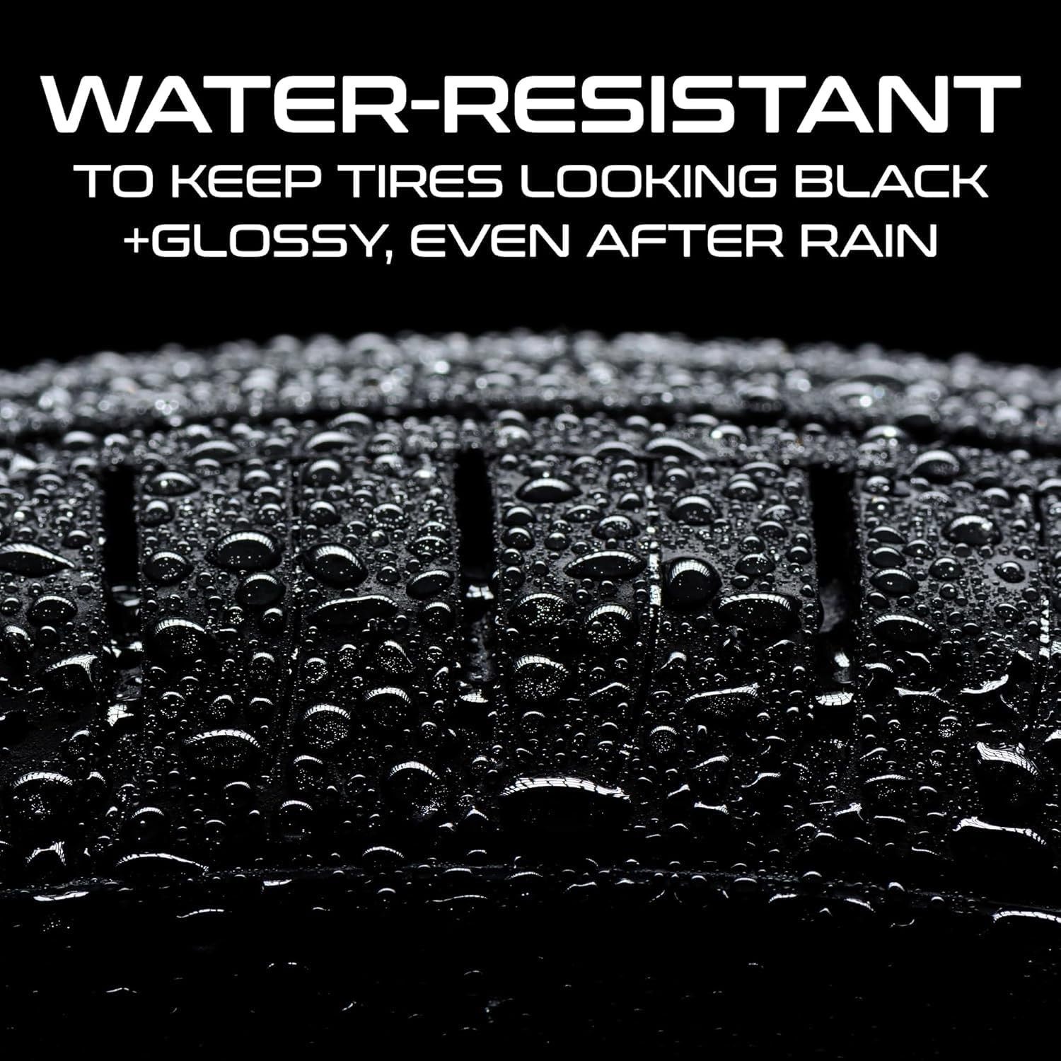 Tire Wax – Long Lasting Tire Gel for Black Glossy Tires, Water Resistant, Restor
