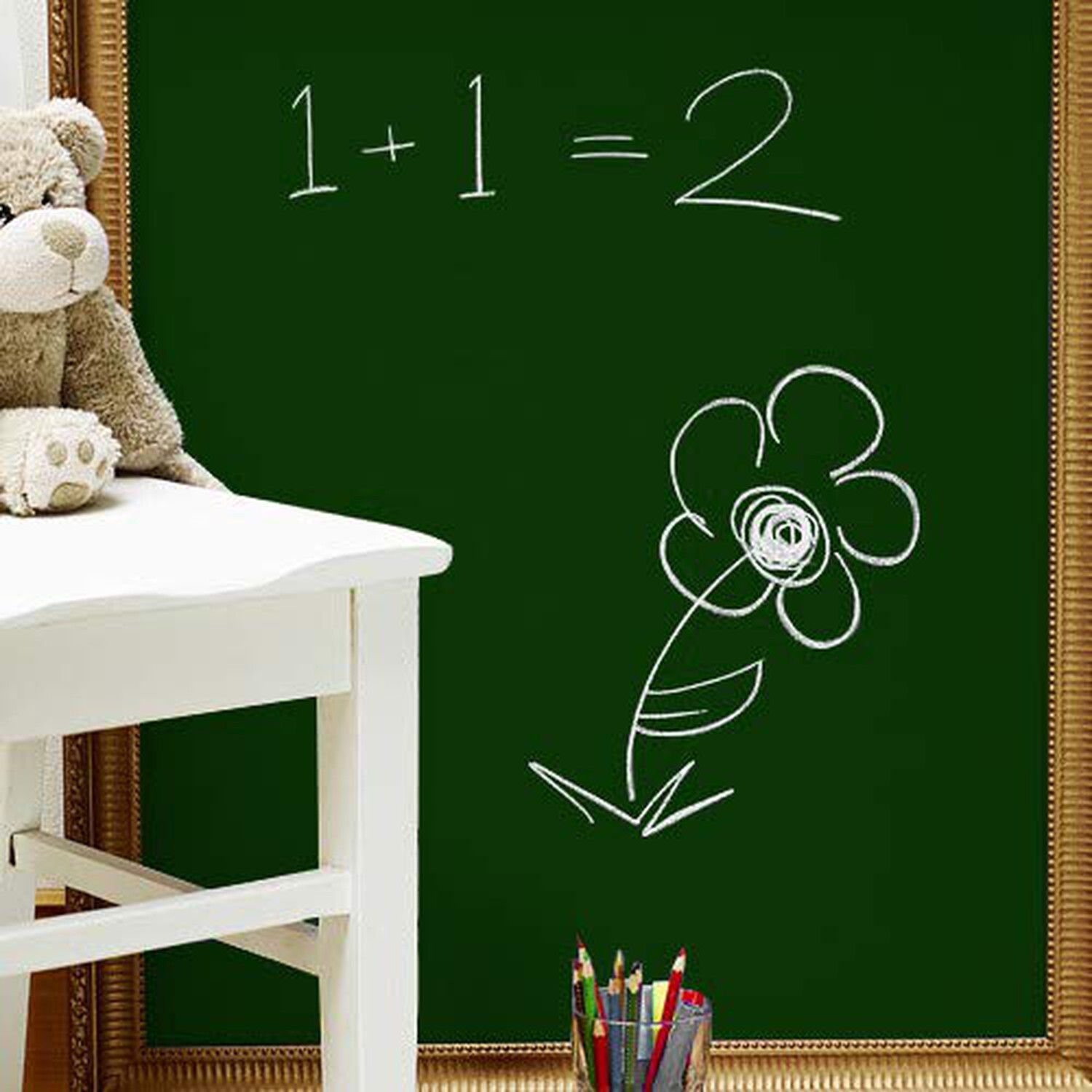 Chalkboard Blackboard Paint – Green 8.5oz – Brush on Wood or Any Surface – Matte