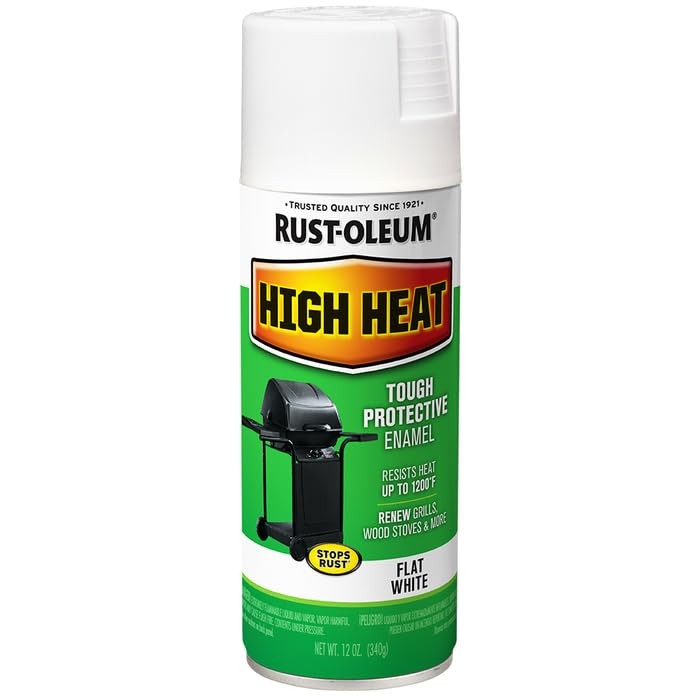 Rust-oleum High Heat Spray Paint 12Oz Pack Of 6 For Grills Stoves Engines Metal