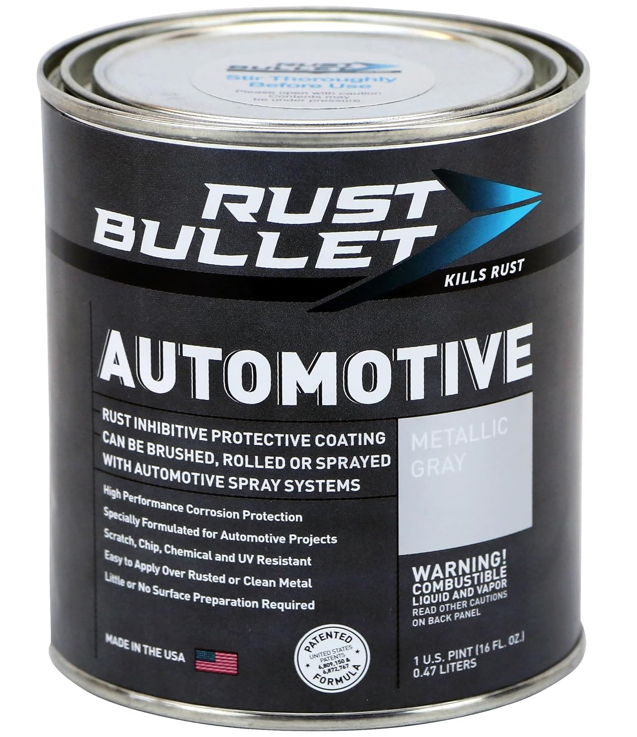 Automotive – Metallic Gray – 1 Pint – Rust Inhibitor & Protective Coating for Ca