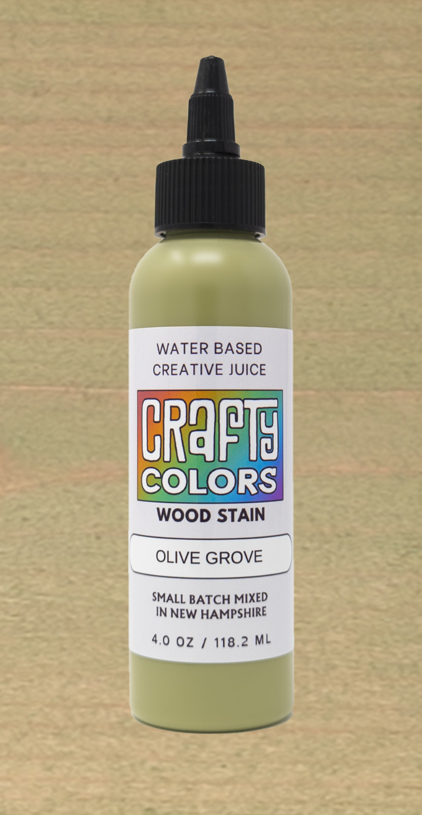 Pale Olive Green Wood Stain – Crafty Colors Vibrant Water Based Wood Stains
