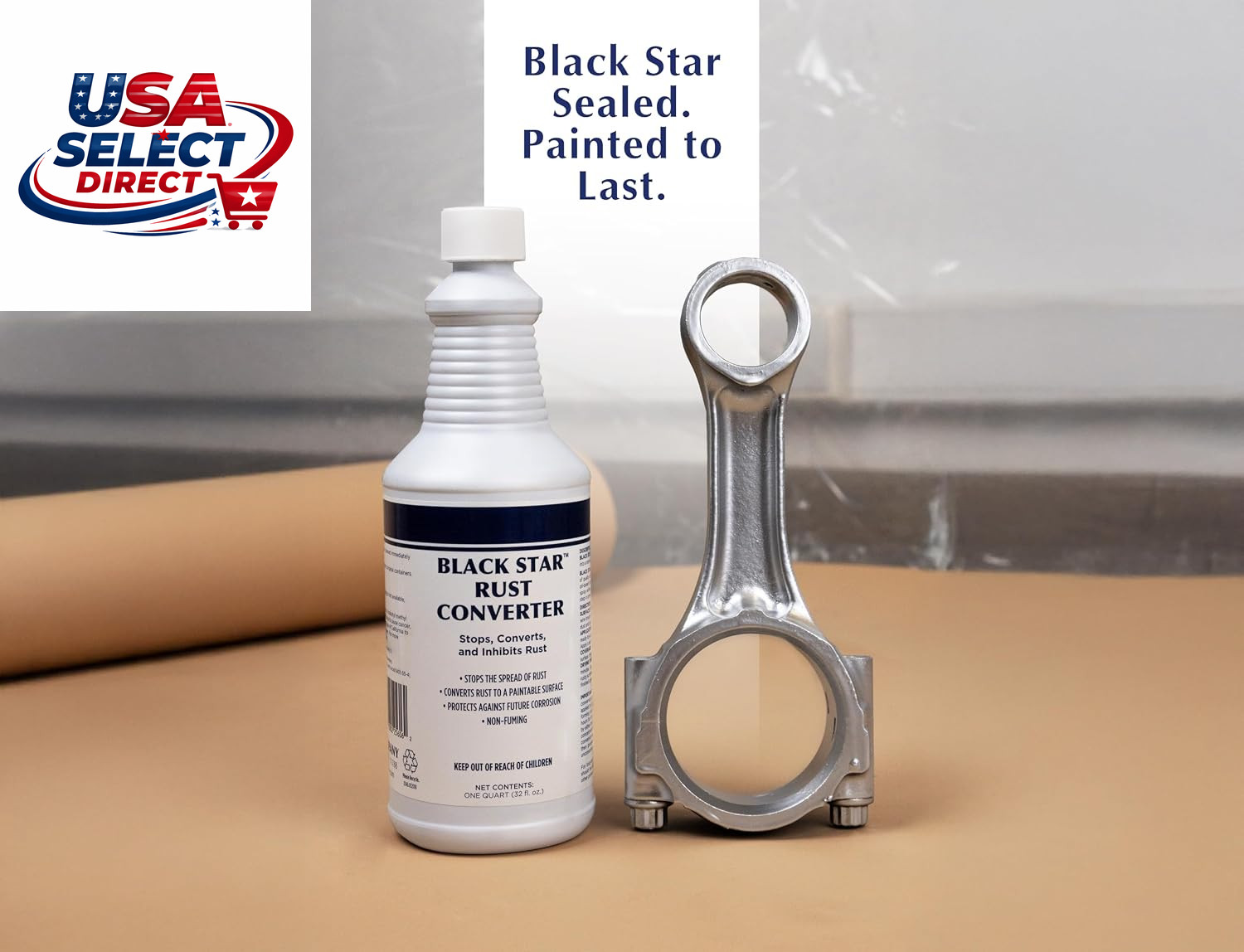 Rust Converter for Steel Surfaces – 1 Quart – Easy Application