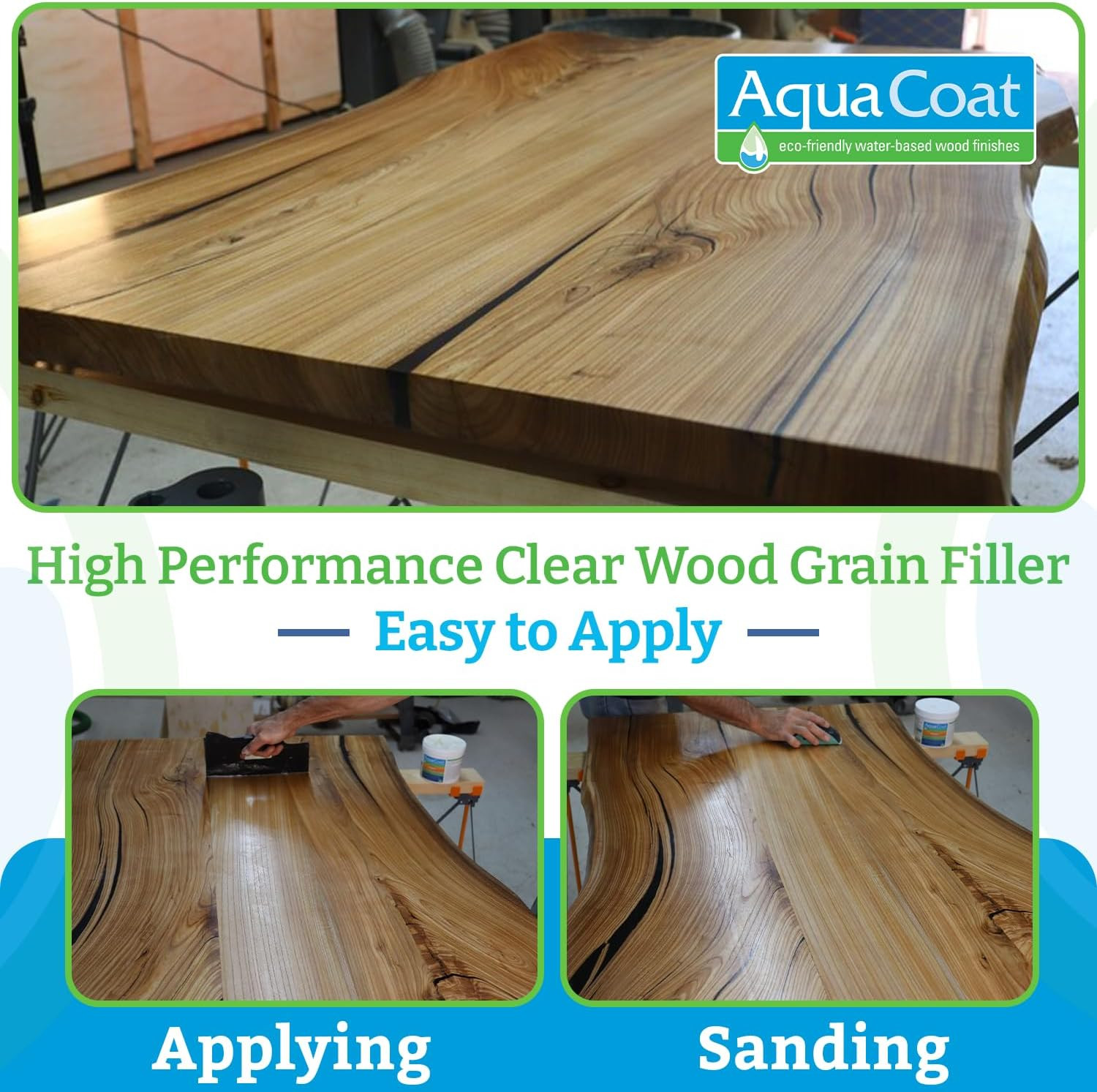 Aqua Coat New and Improved High Performance Eco-Friendly Water-Based Clear Wood
