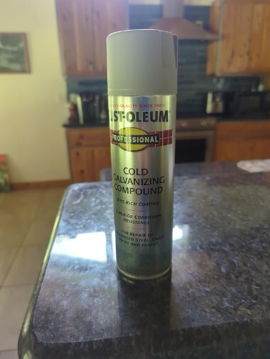 Rust-Oleum 7585838 Professional Cold Galvanizing Compound Spray Paint 20 oz Gray