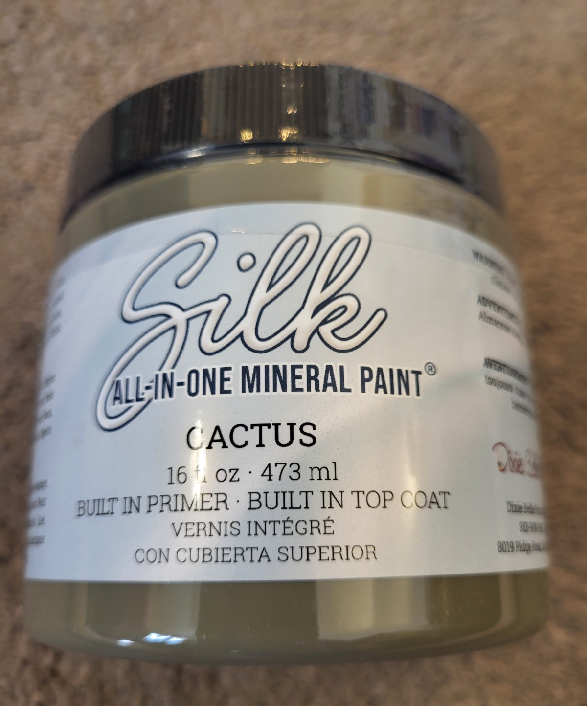 DIXIE BELLE SILK ALL IN ONE MINERAL PAINT CACTUS Green 16 oz NEW