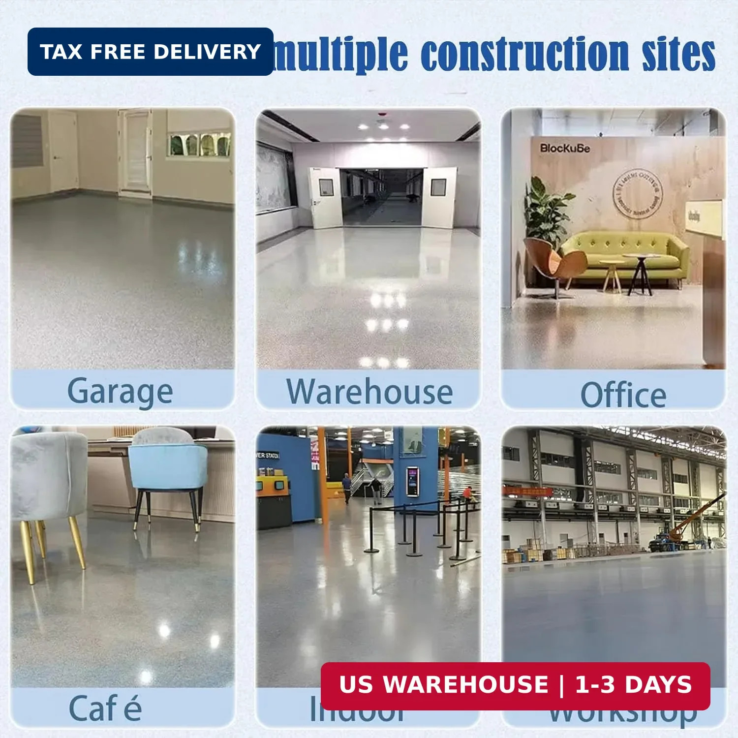 High-Gloss Marble Effect Epoxy Floors Coating, Louis Forest Epoxy Floor Paint, G
