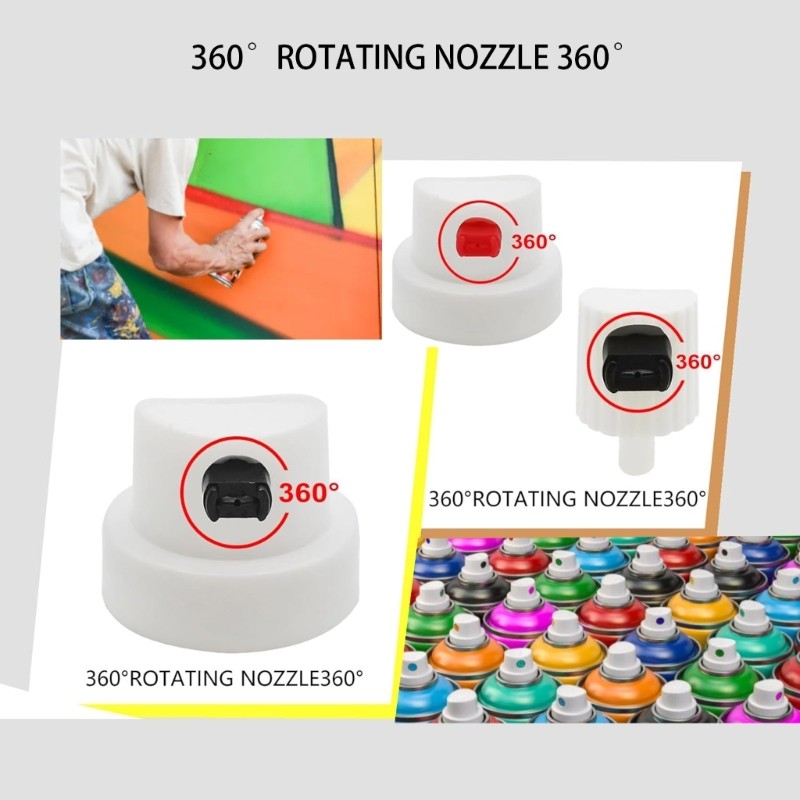 10Pcs Leak Resistant Sprayer Paint Caps Produced for Smooth Automotive Repairs
