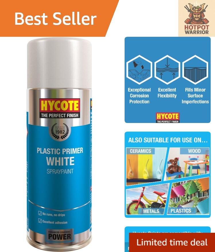 Fast Drying High Build Aerosol Primer – 13.5 Oz for Superior Adhesion on Plastic