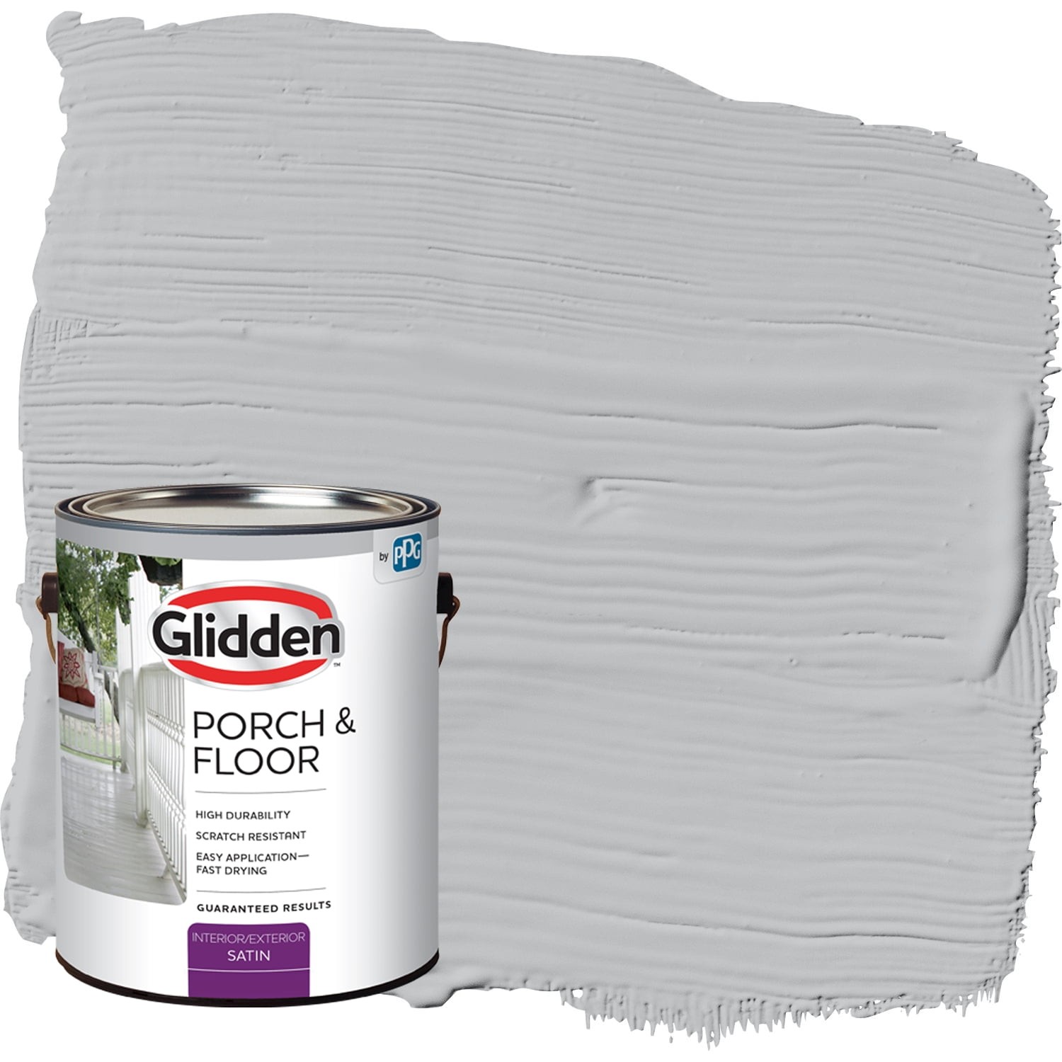 Glidden Porch & Floor 1 Gal Whirlwind Satin Int/Ext Paint with Primer