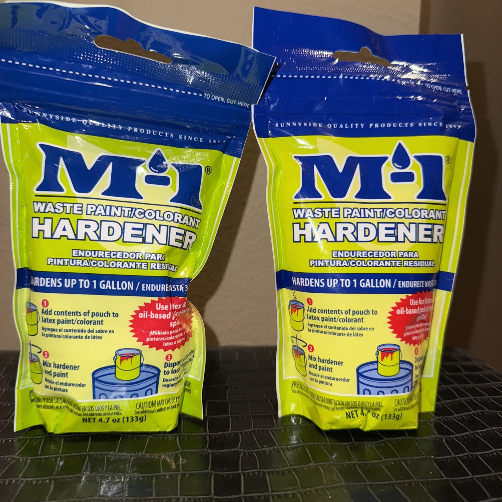 M-1 Waste Paint Hardener 4.7 oz. For 1 Gallon.-Brand New – Qty 2