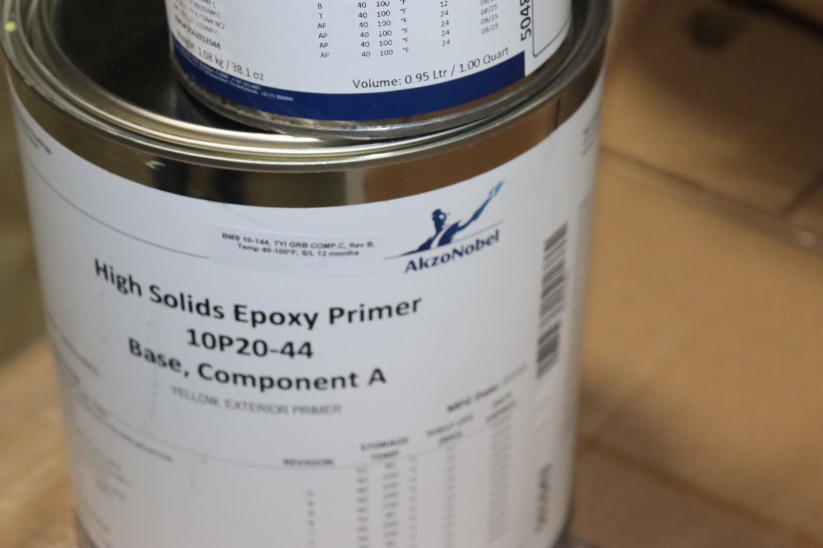 AkzoNobel Yellow Epoxy Primer Exterior Paint Coating 1 GALLON HIGH SOLIDS KIT