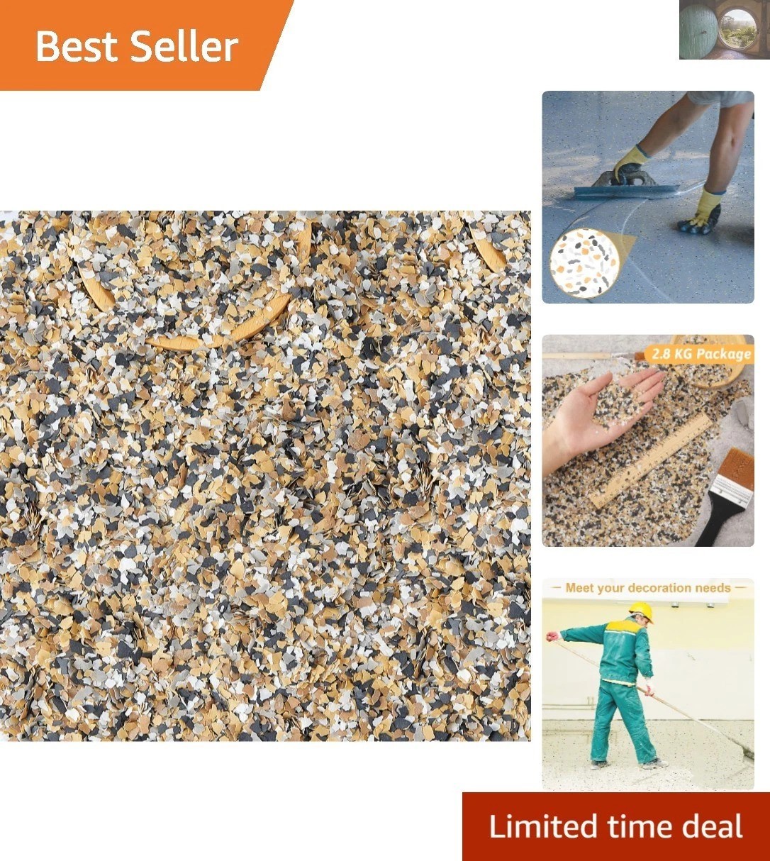 2.8 Kg Decorative Color Chips Epoxy Flakes – Elegant Garage & Wall Coatings