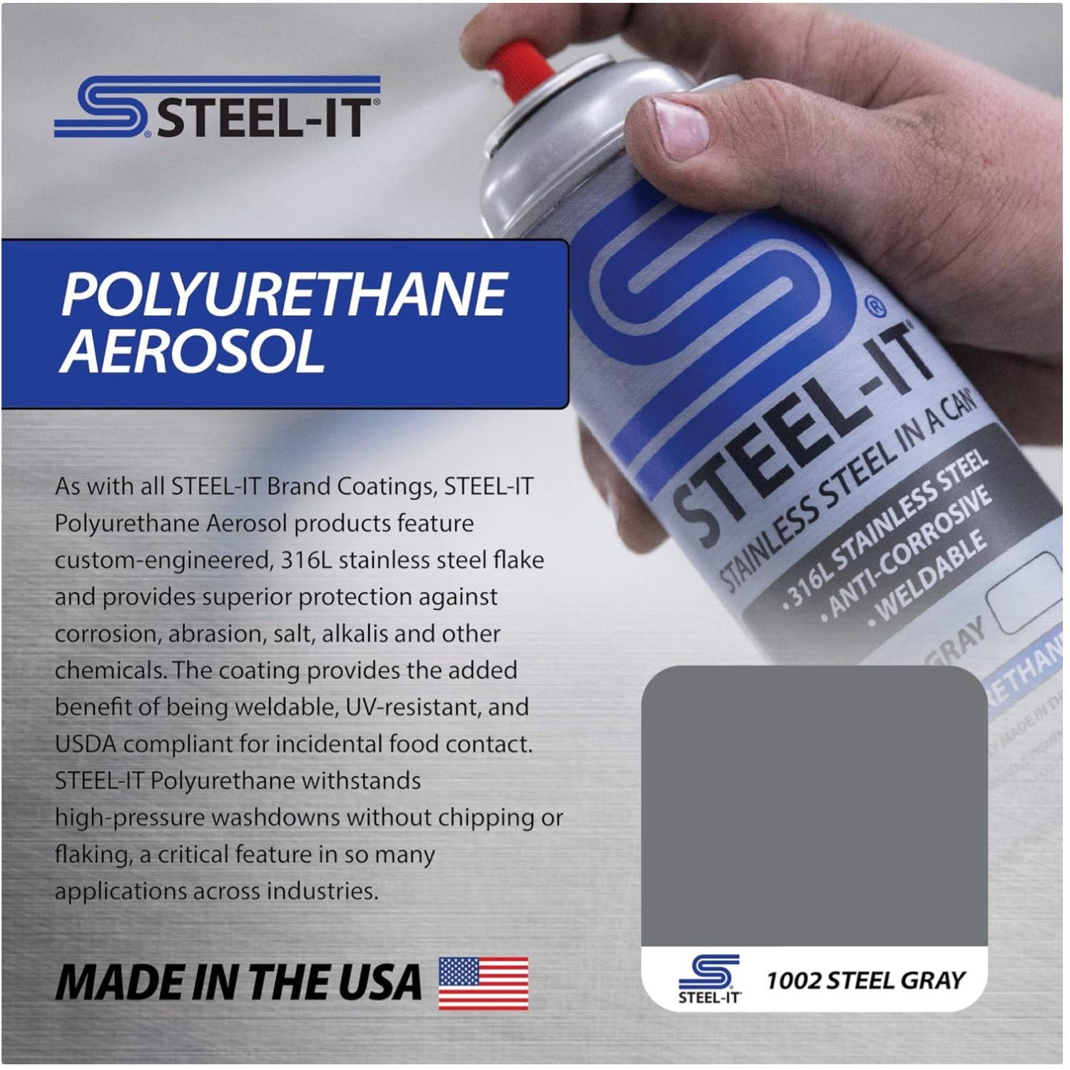 Stainless Steel Industrial Paint Coatings – 2 Pack