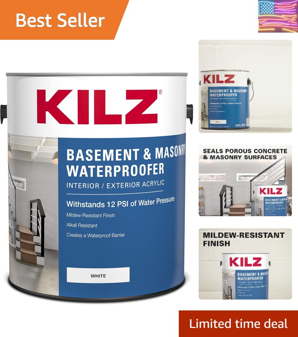 Waterproofing Paint White 1 Gallon