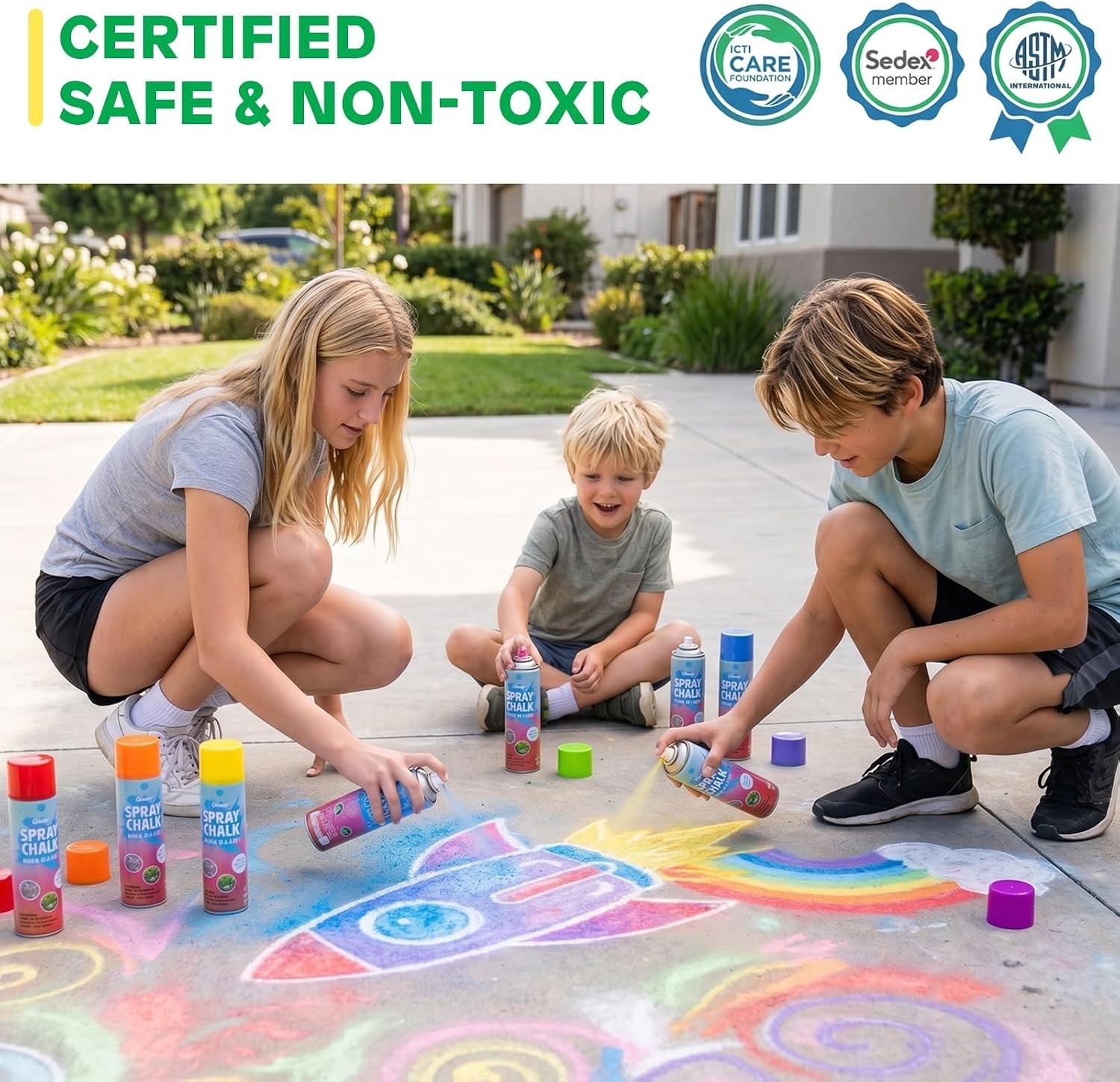 Easy-to-Use Chalk Spray Paint – Fun for Families