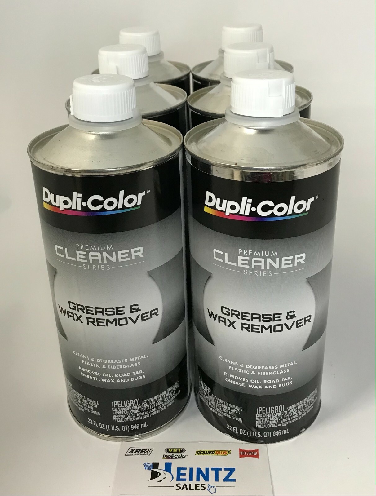 DUPLICOLOR CM541-6 PACK Premium Cleaner Series Grease and Wax Remover -1 quart