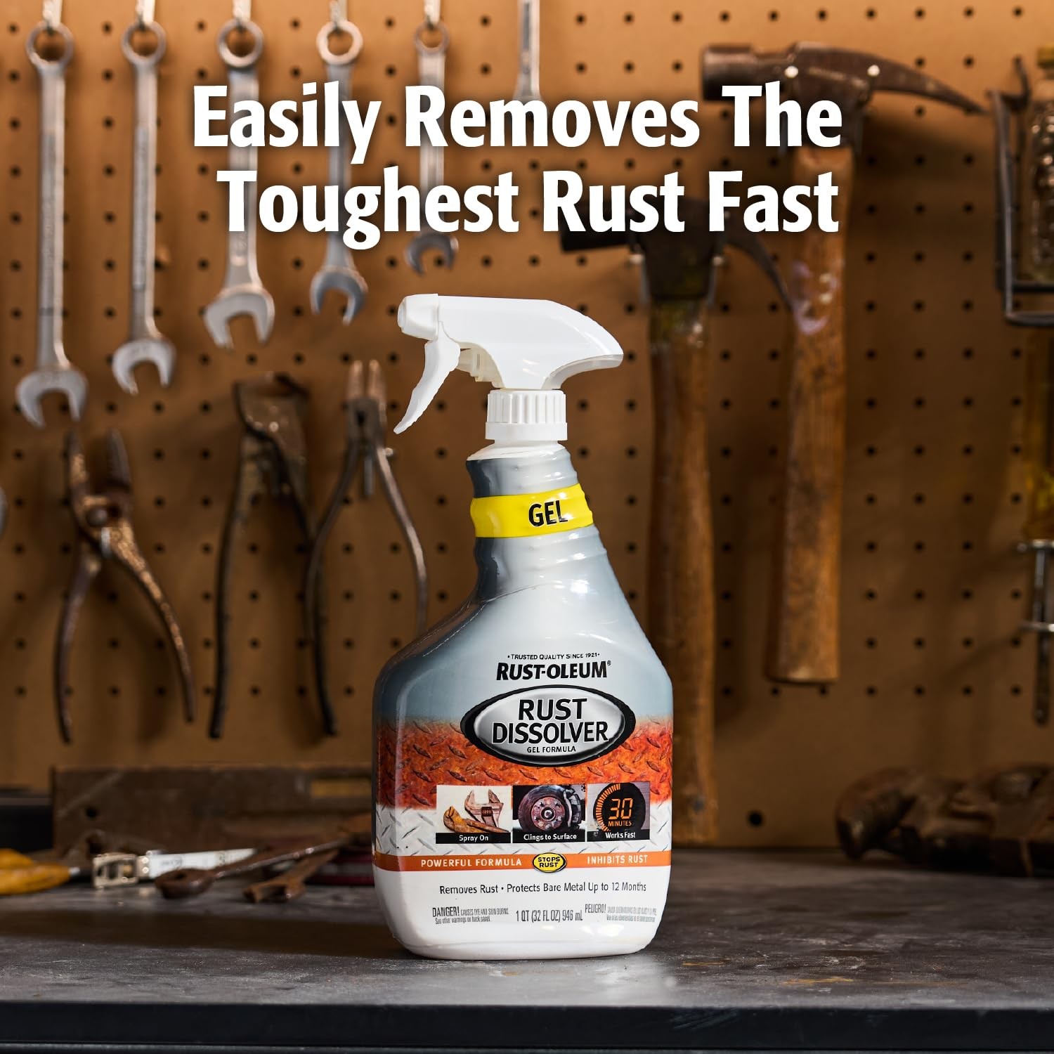 Rust Oleum Rust Dissolver Spray Gel 32 Fl Oz Pack Of 6 Easy To Use Fast Acting