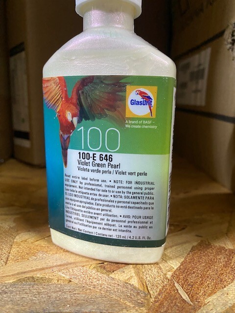 Glasurit 100-E-646, Violet Green Pearl, 0.5 L / 16.9 oz, EXP 08/15/2025