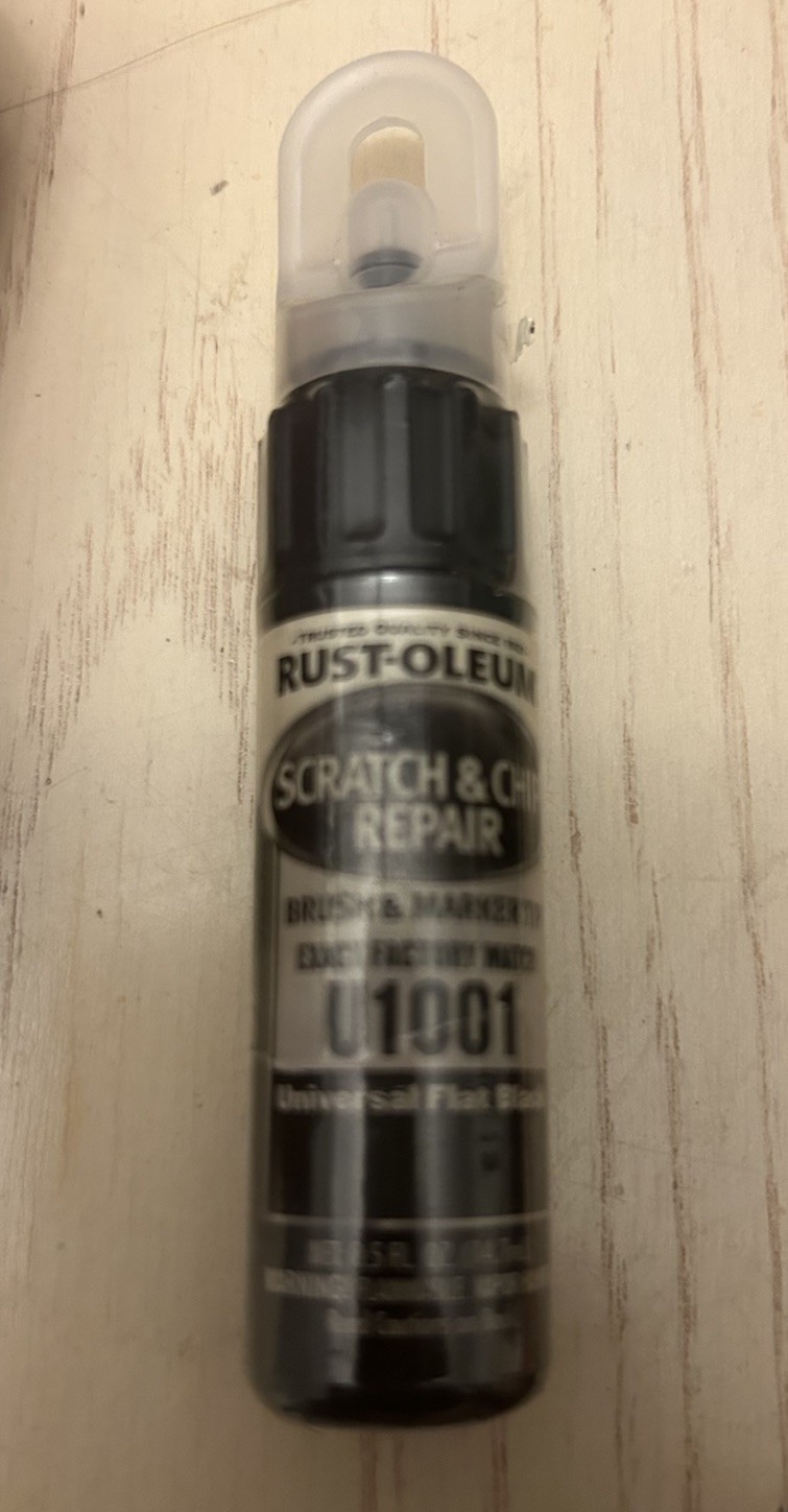 Automotive Gloss Scratch & Chip Repair Black Marker Weather Resistant 0.5Fl Oz