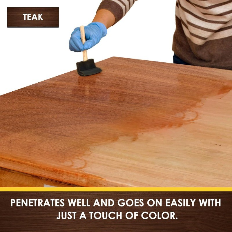 Water Based Wood Stain Multiple Finishes Fast Drying Indoor & Outdoor Furniture