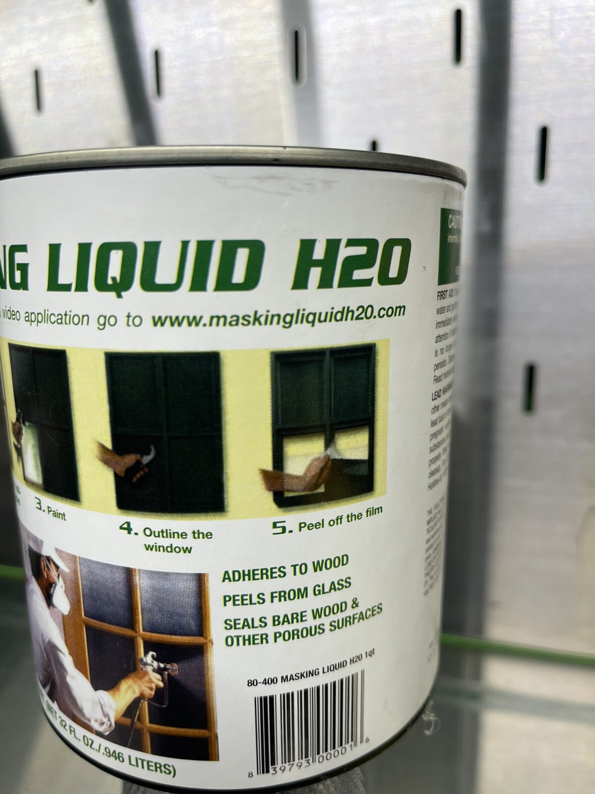 Associated Paint Clear Water-Based Acrylic Masking Liquid H2O 1 qt. NEW
