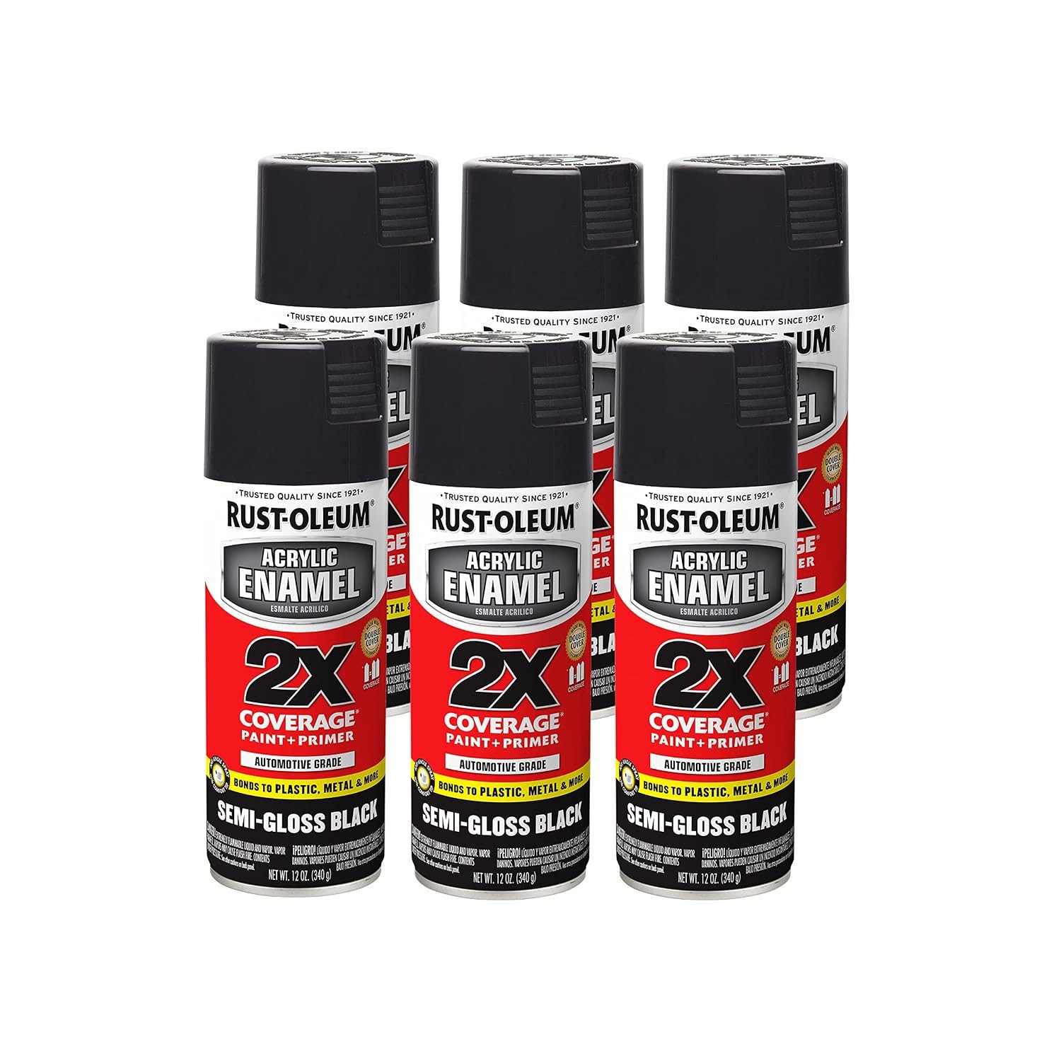 Rust Oleum Acrylic Enamel Gloss Deep Blue Spray Paint 12 oz 6 Pack Set