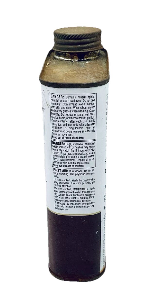 WATCO DANISH OIL FINISH by MINWAX BLACK WALNUT 473 ML – 1993 NEW OLD STOCK