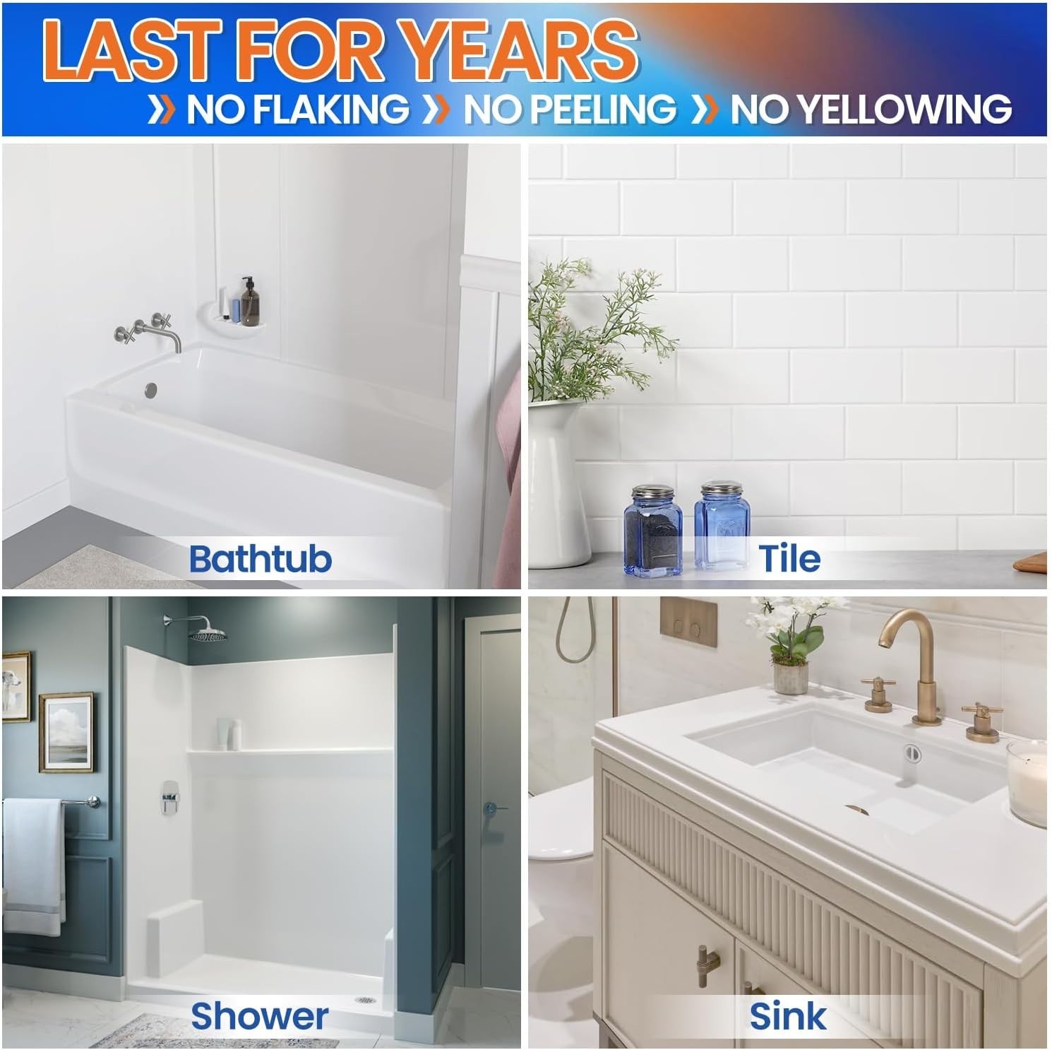 Quick-Dry Bathtub Paint – No Odor, High Gloss#