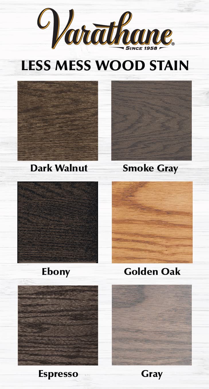 Varathane Dark Walnut 4 Oz Less Mess Wood Stain And Applicator For Crafts