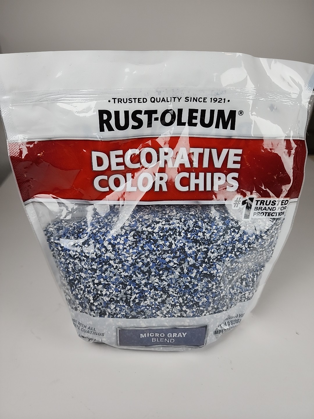 Rust-Oleum 1 lb. Micro Blue/Gray Decorative Color Chips For Paint