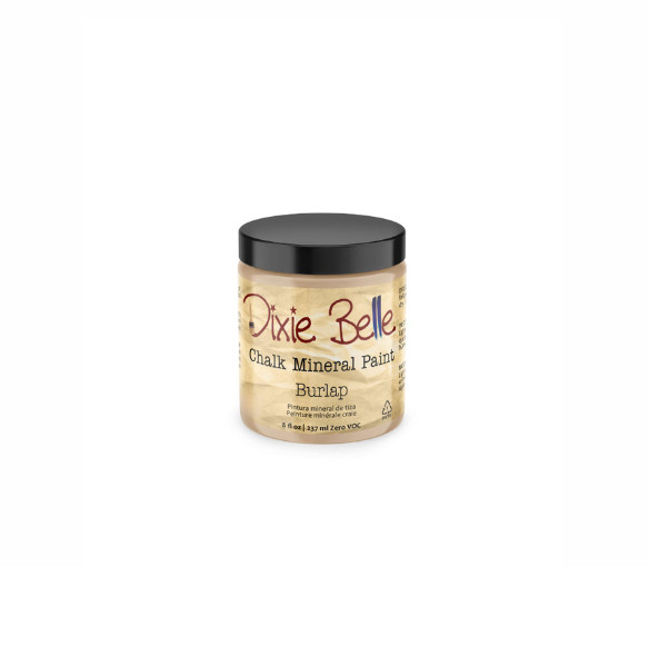 New Sealed Burlap Dixie Belle Chalk Mineral Paint 8oz