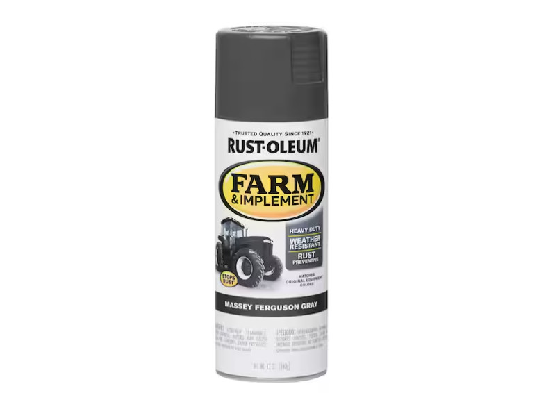12 Oz. Farm and Implement Massey Ferguson Gray Enamel Spray Paint (6-Pack)