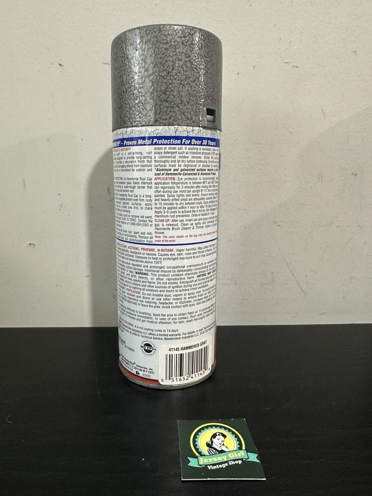 (1 Can) Hammerite Hammered Finish Rust Cap Spray Paint 12 Oz Hammered Grey