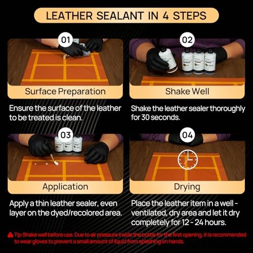 Leather Sealer Scratch-Resistant Leather Finisher | 5fl oz Leather HIGH GLOSS
