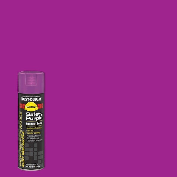 Rust-Oleum V2167838 Rust Preventative Spray Paint, Safety Purple, Gloss,