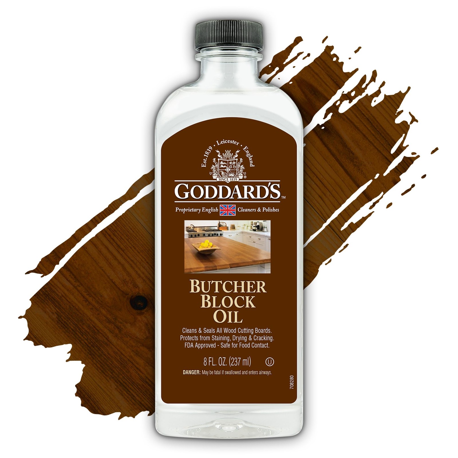 Goddard’s Butcher Block Oil – Food Grade Mineral 8 Fl Oz (Pack of 1), color