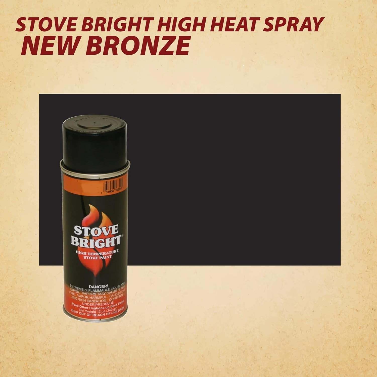 Stove Bright High Temp Spray Paint, Metallic, Up To 1200 Degrees, 12 Ounce Pa…