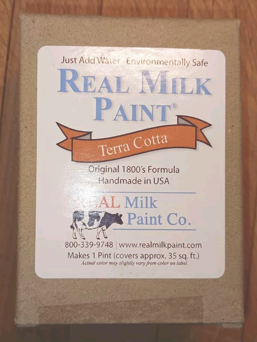 Old Fashioned Milk Paint Terra Cotta Color Packaged as Powder One Quart