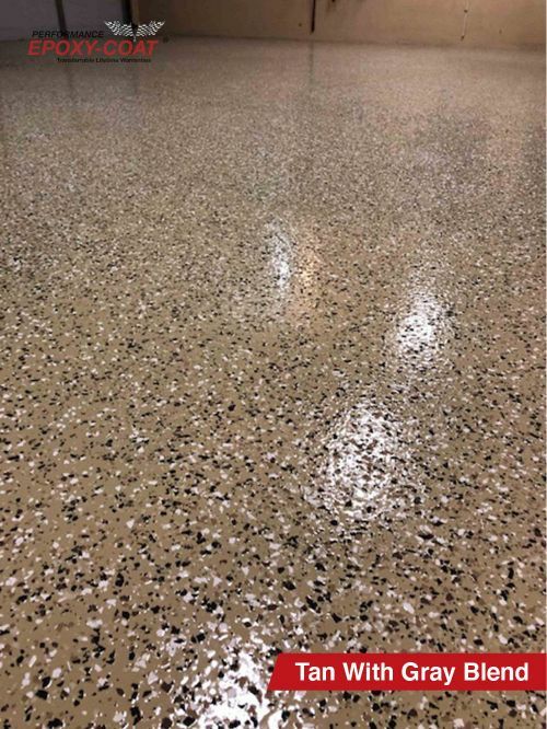 Epoxy Coat Mini Wet Sample Floor Coating Kit 4-6 sq. ft. 9.7 mil with 1/4″ flake