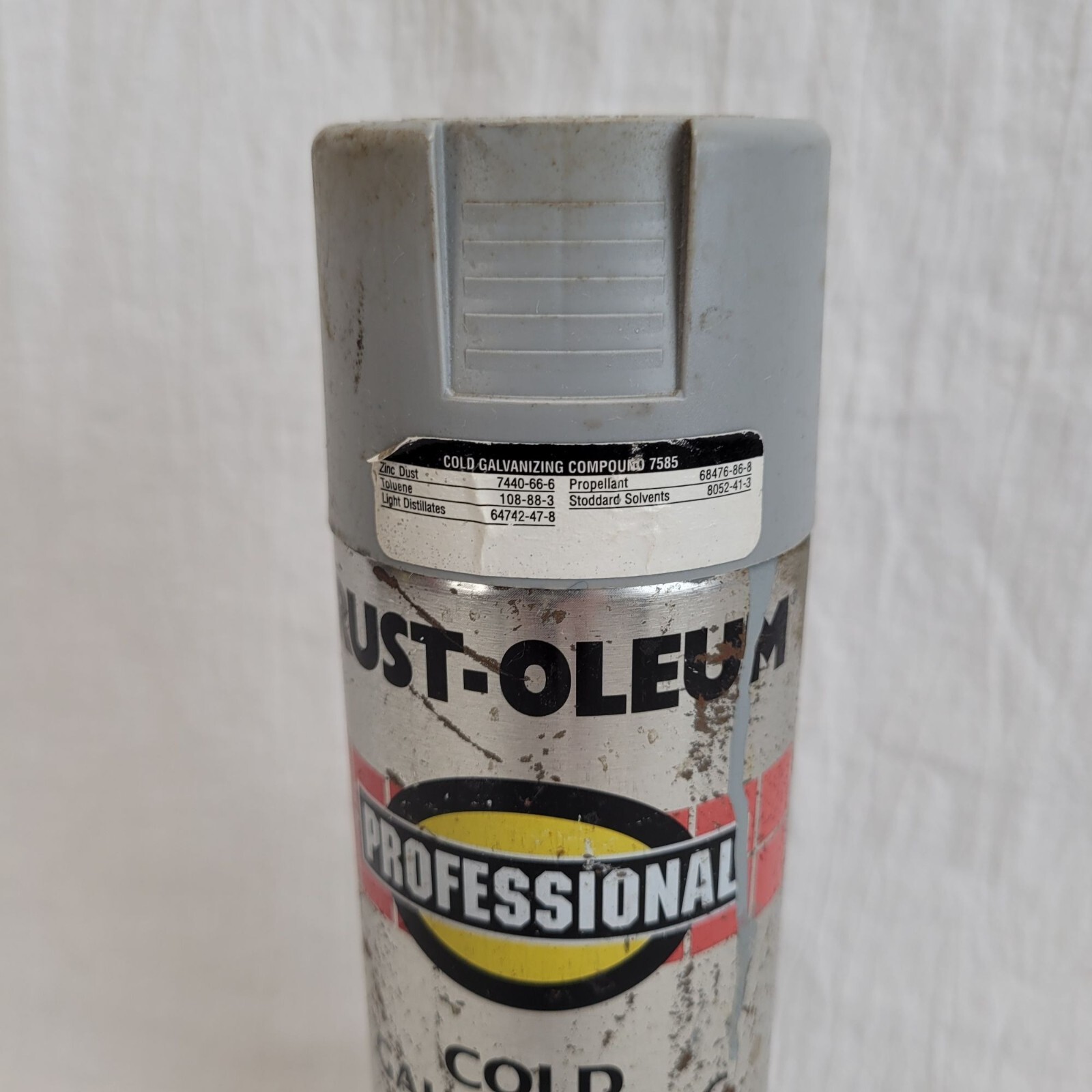 Cold Gray, Rust-Oleum Professional Galvanizing Compound Spray Paint USED PROP
